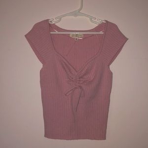 LA hearts pink tank top tee